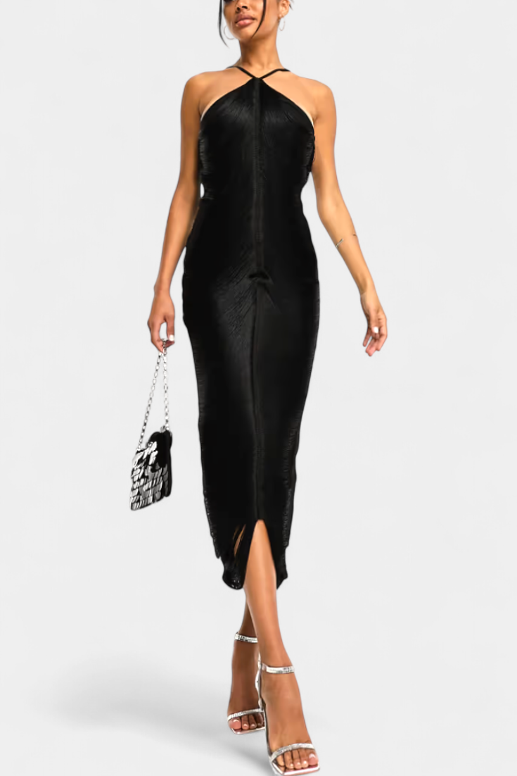 Vestido Giana con lentejuelas metálicas