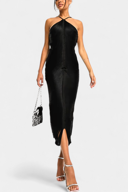 Vestido Giana con lentejuelas metálicas