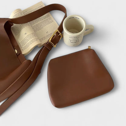 Bolso de hombro elegante en cuero PU