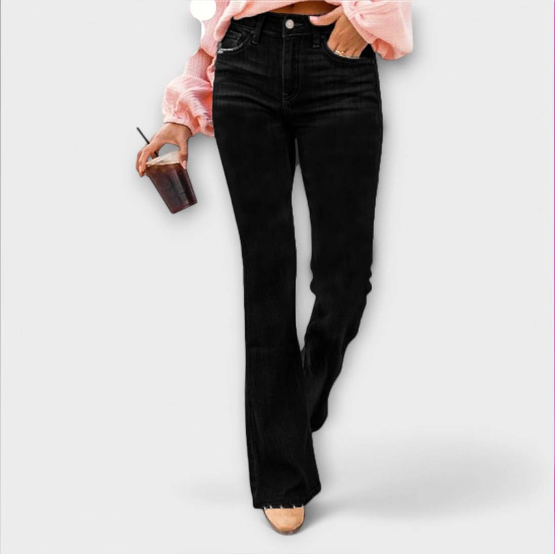 Pantalones elásticos cómodos con bolsillos