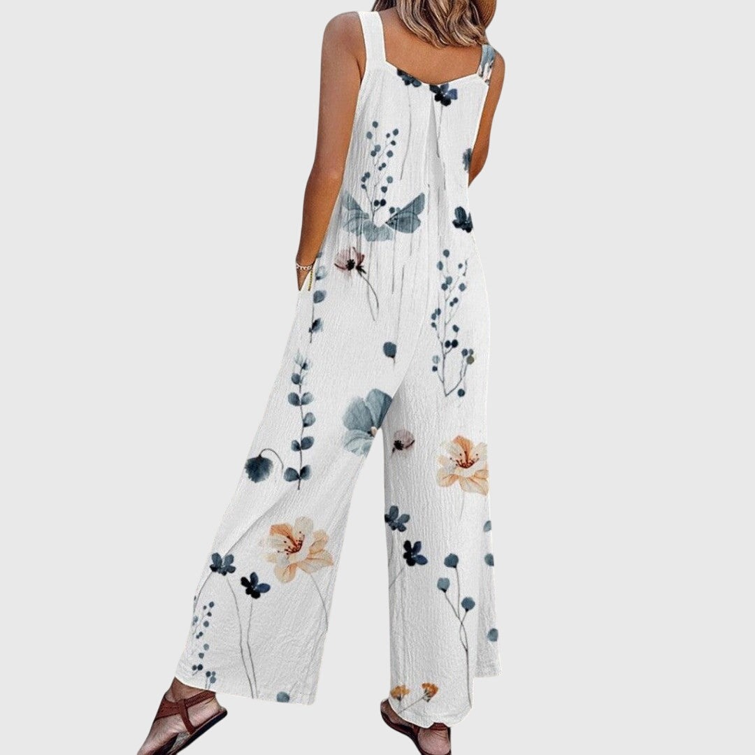 Suéter cómodo de verano con estampado floral