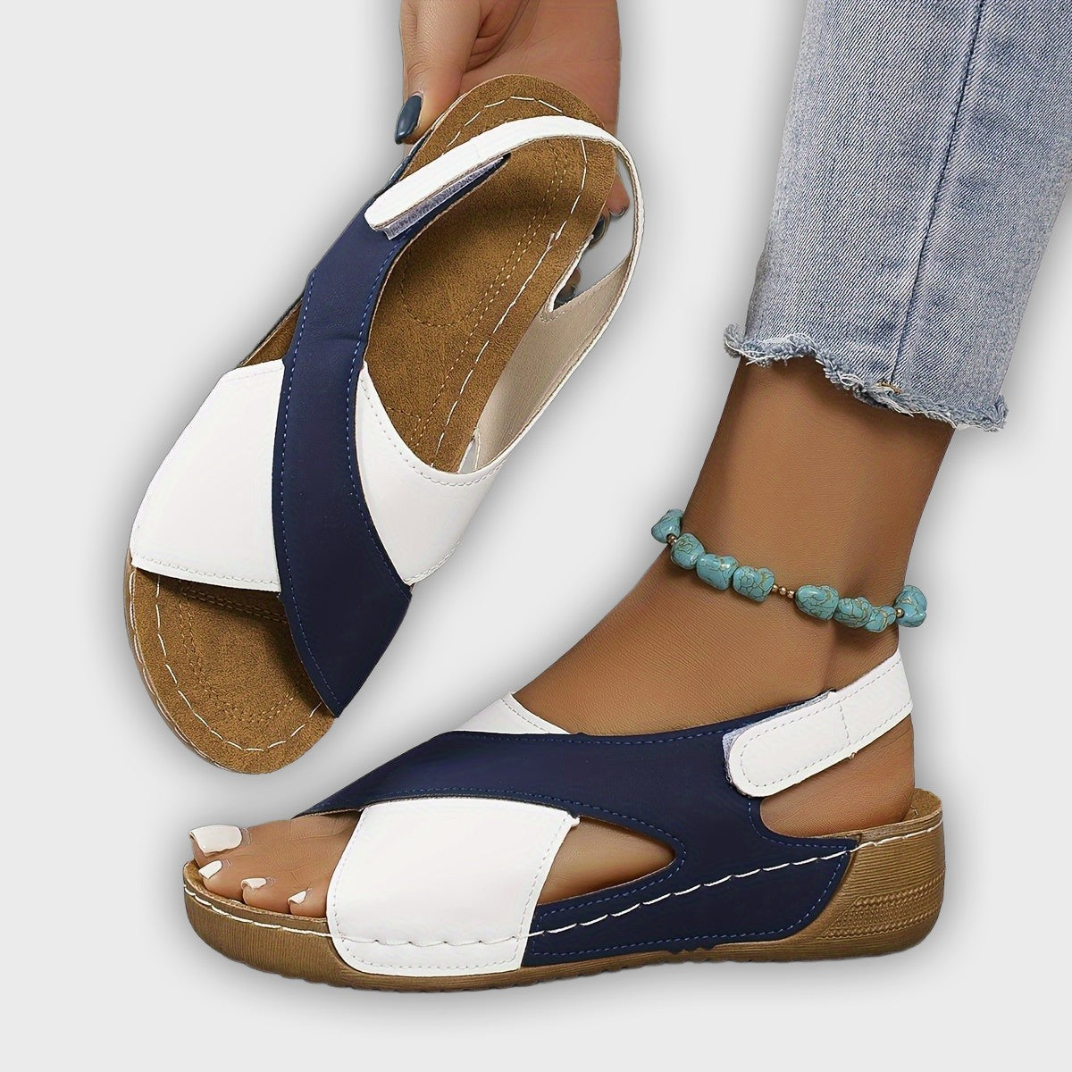 Sandalias ortopédicas ligeras para mujer con ventilación