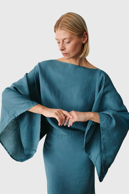 Vestidos kimono en lino y algodón