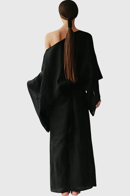 Vestidos kimono en lino y algodón