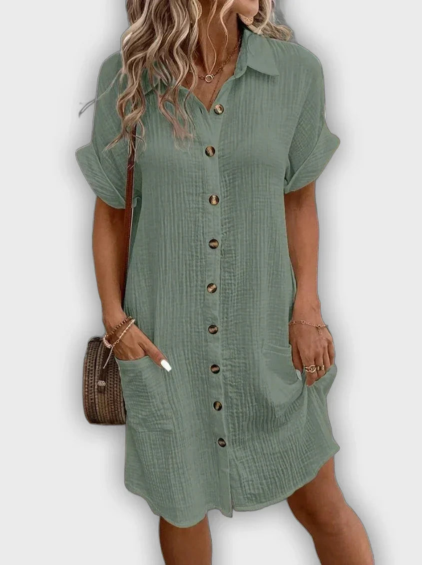 Vestido Shantal™ midi de verano elegante y cómodo