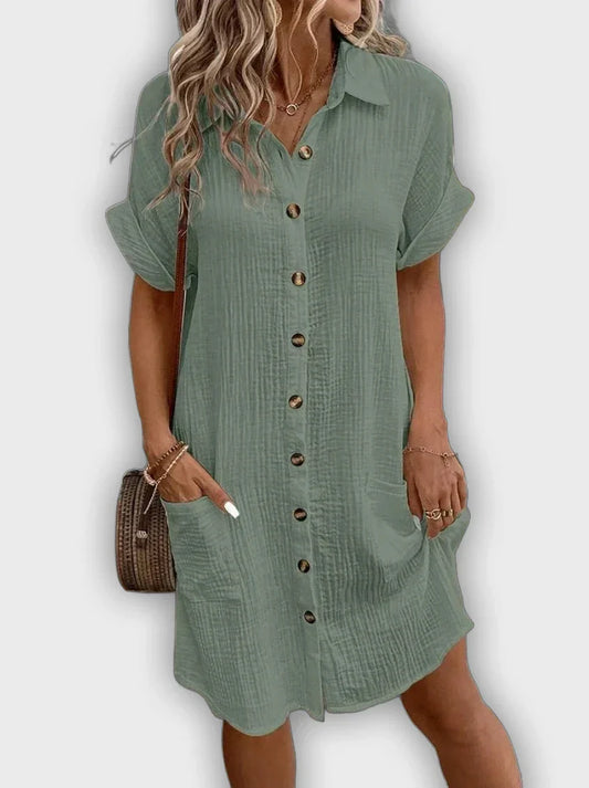 Vestido Shantal™ midi de verano elegante y cómodo