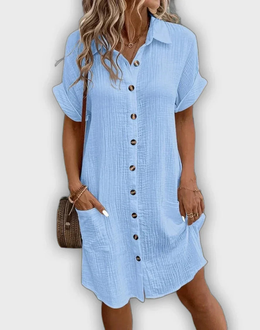 Vestido Shantal™ midi de verano elegante y cómodo