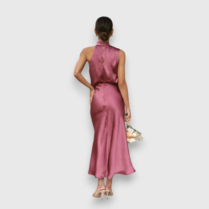Vestido Zenaida elegante de mujer midi