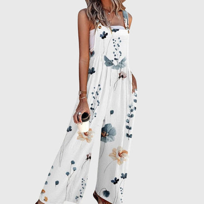 Suéter cómodo de verano con estampado floral