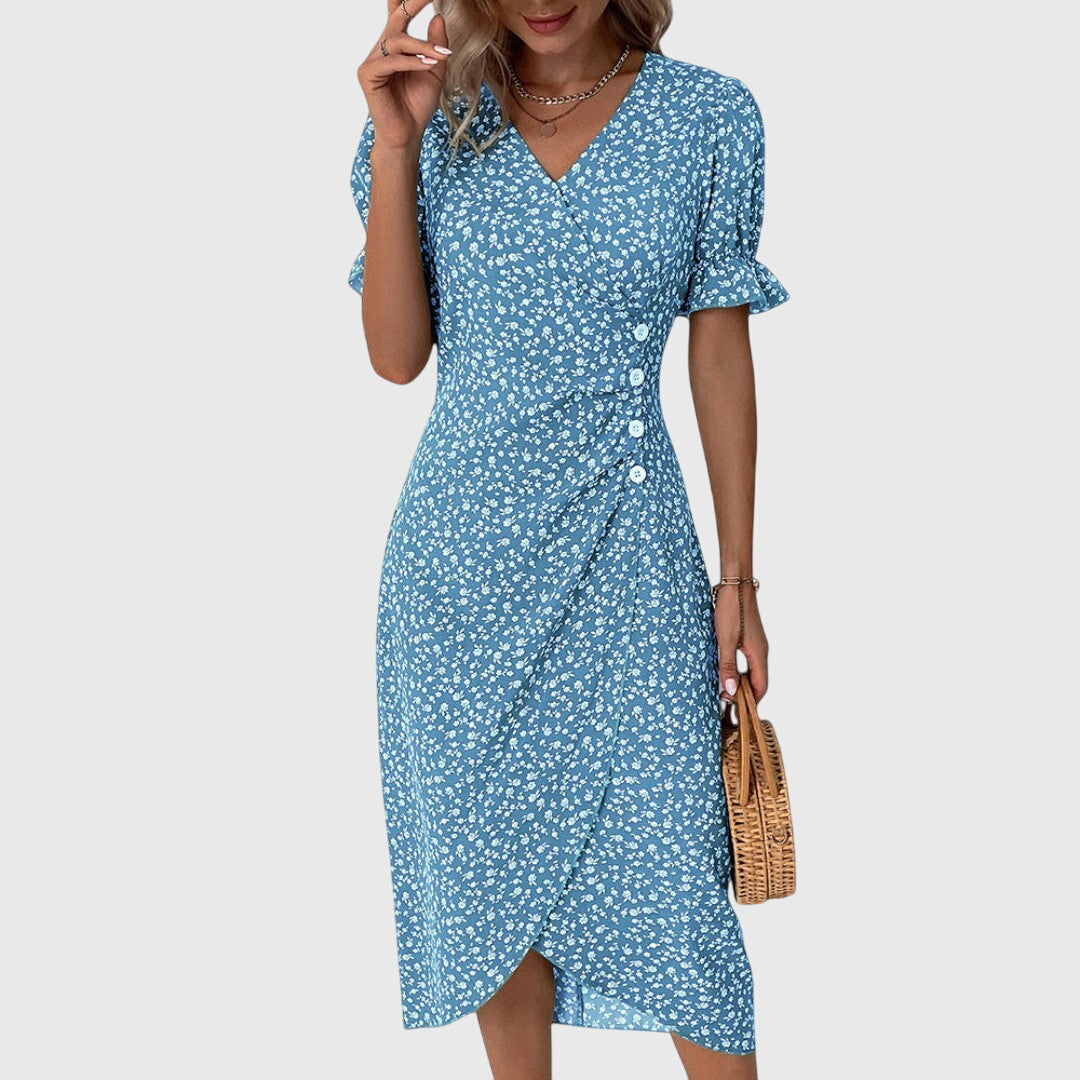 Ira Vestido floral fresco