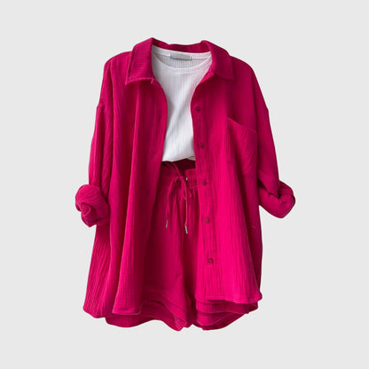 Conjunto de verano con camiseta y pantalones cortos