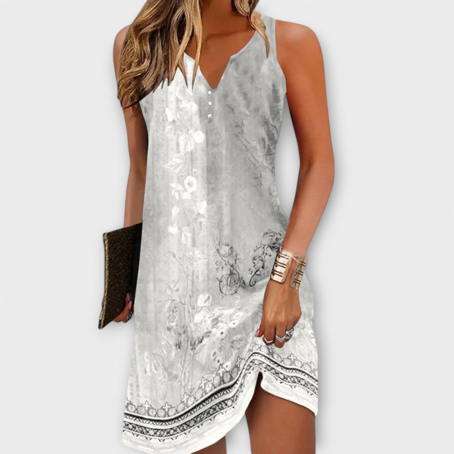 Vestido midi floral Tasa para mujer Verano elegante y cómodo