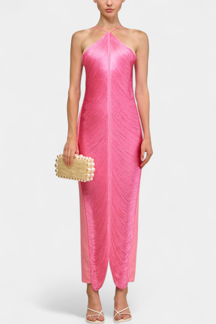 Vestido Giana con lentejuelas metálicas