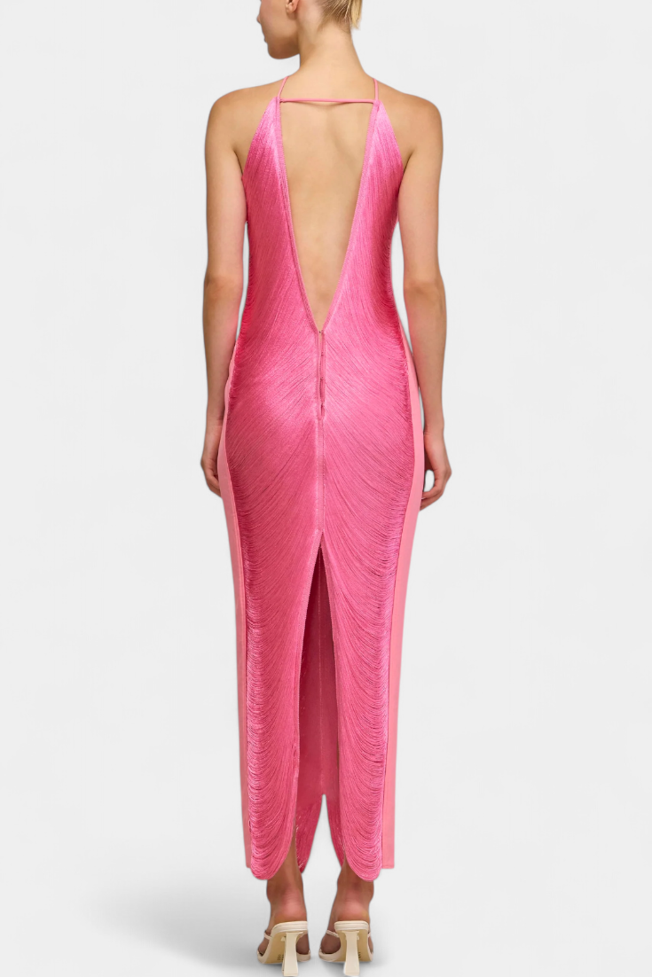 Vestido Giana con lentejuelas metálicas