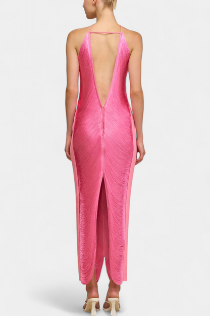 Vestido Giana con lentejuelas metálicas