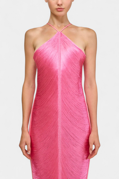 Vestido Giana con lentejuelas metálicas