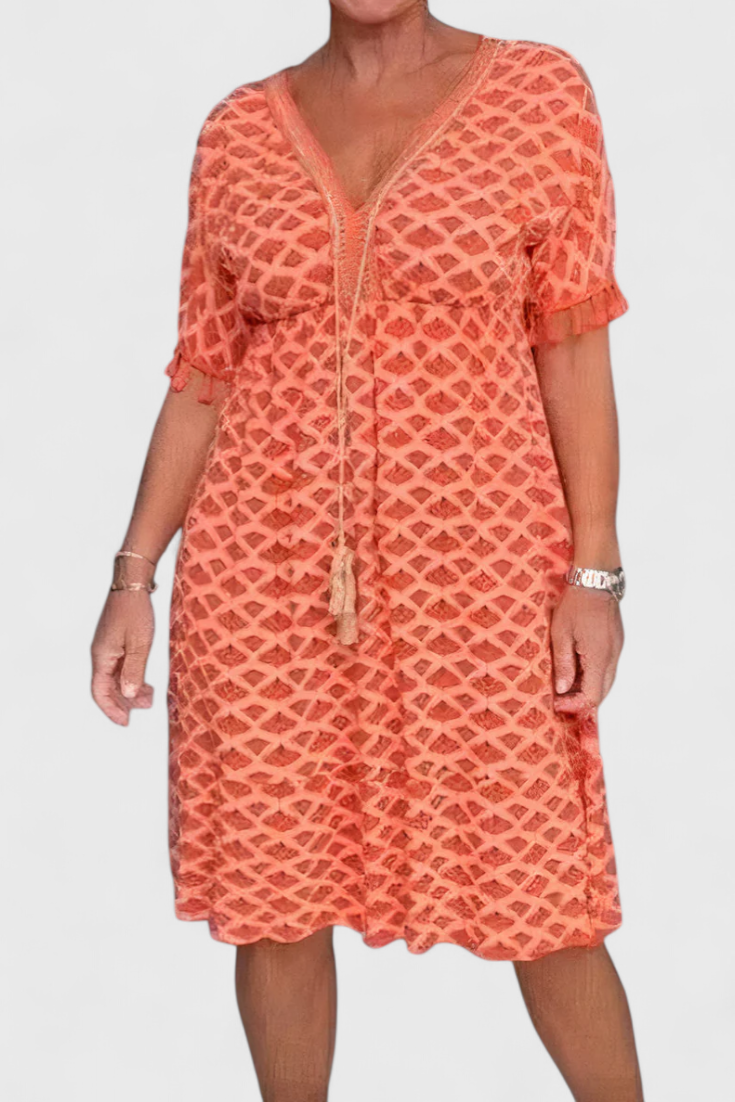 Vestidos Kira boho chic con estampados geométricos