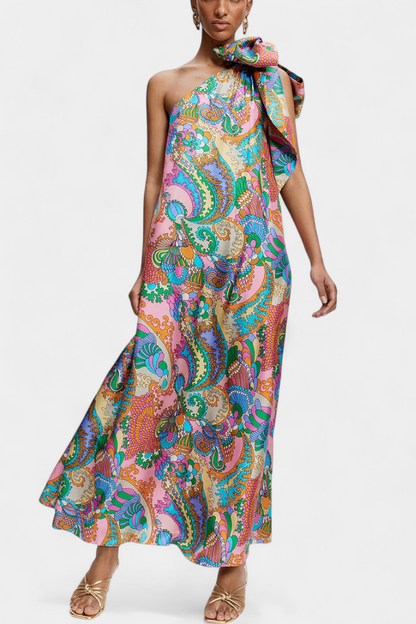 Vestido maxi Gint estampado arcoíris