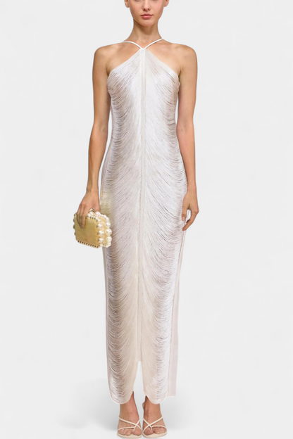 Vestido Giana con lentejuelas metálicas