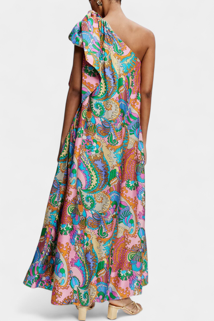 Vestido maxi Gint estampado arcoíris