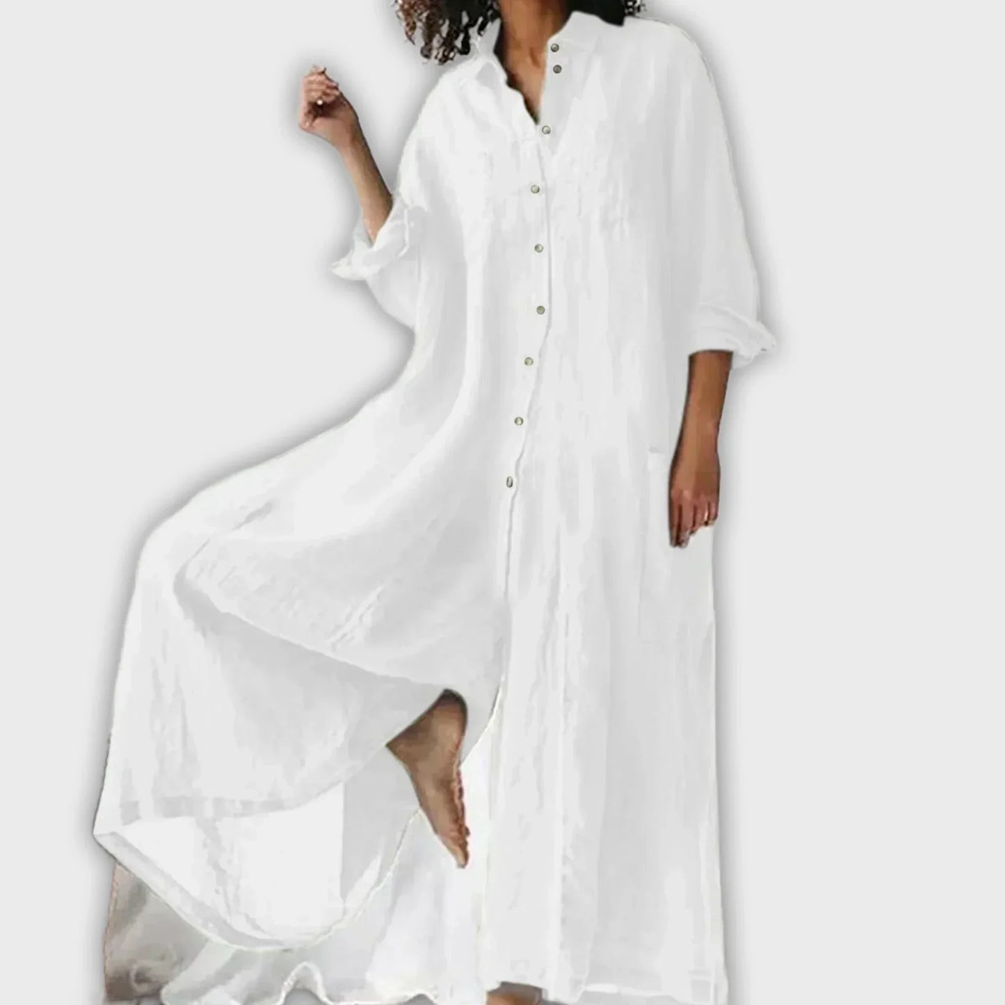 Vestidos camiseros en tallas grandes con botones