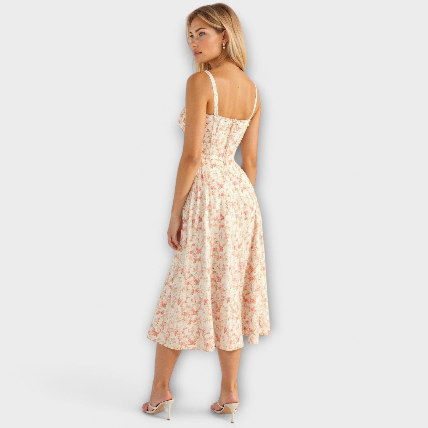 Vestido midi con bolsillos Kiyona