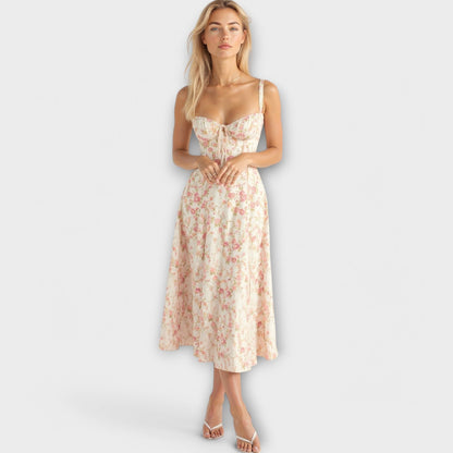 Vestido midi con bolsillos Kiyona