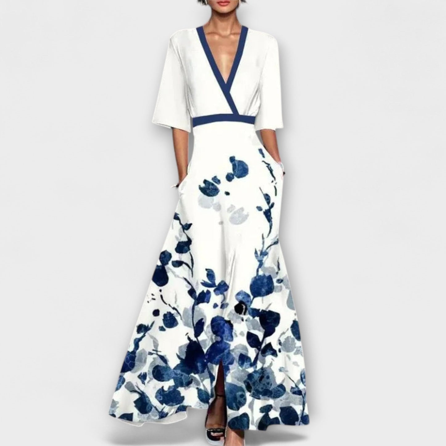 Vestido elegante para mujer con mangas de moda