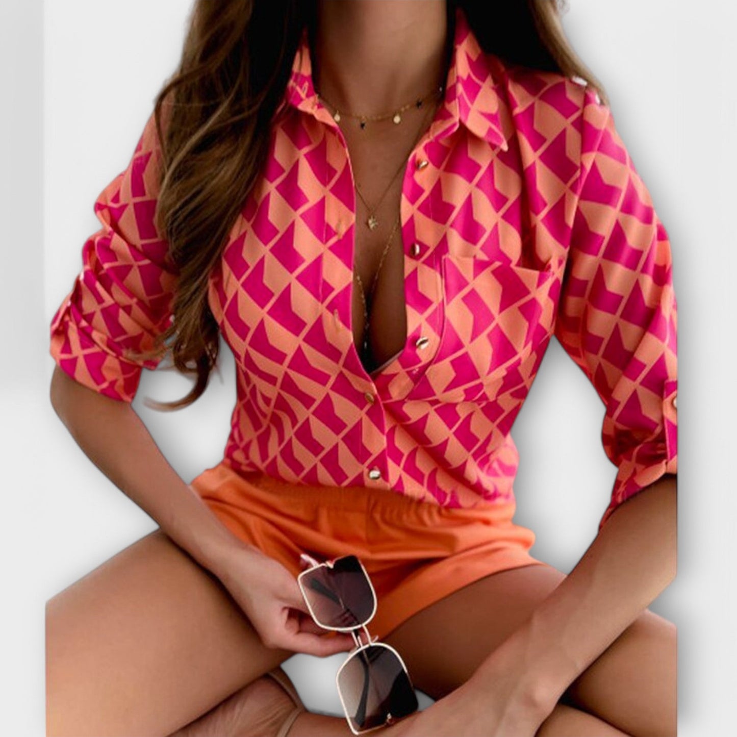 Camisa clásica con cuello elegancia y comodidad diaria